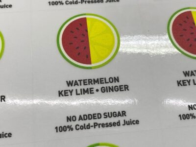 ฉลากสินค้าสติ๊กเกอร์ใส