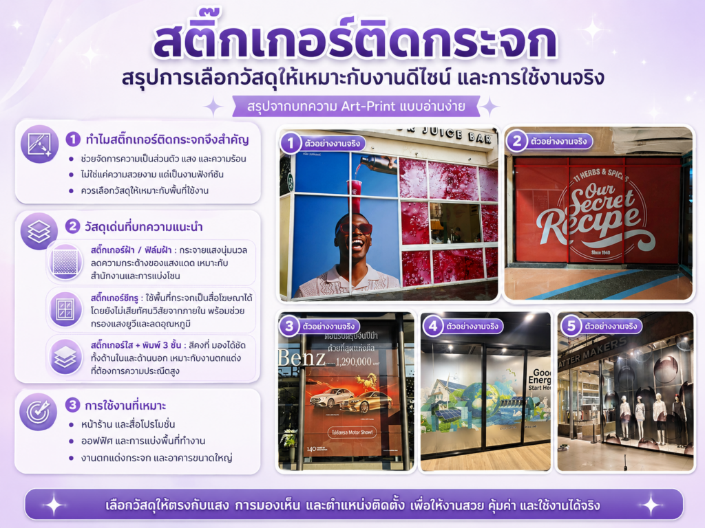 สติ๊กเกอร์ติดกระจก