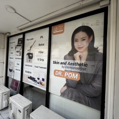 พิมพ์สติ๊กเกอร์ติดกระจก