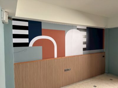 พิมพ์สติ๊กเกอร์ผนังโรงแรม