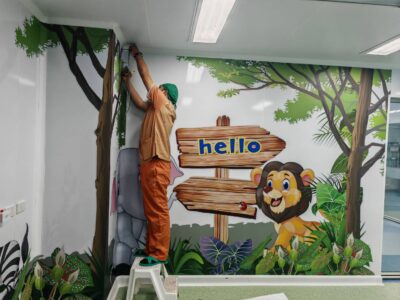 รับติดตั้งสติ๊กเกอร์ติดผนัง