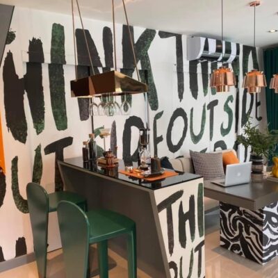 สติ๊กเกอร์ตกแต่งผนังร้าน