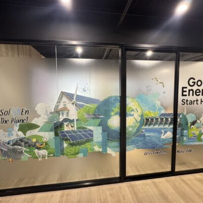 สติ๊กเกอร์ติดกระจกหน้าร้าน