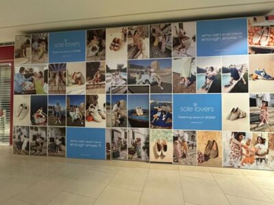 สติ๊กเกอร์ติดผนังโฆษณา