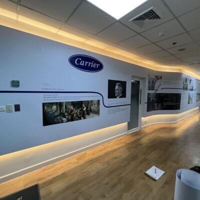 สติ๊กเกอร์ติดผนังโลโก้บริษัท