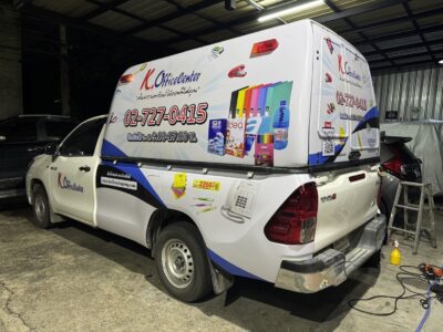 พิมพ์สติ๊กเกอร์ติดรถยนต์ 3M เกรด 1 ปี IJ16-10