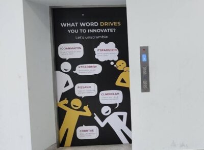 รับพิมพ์สติ๊กเกอร์ติดลิฟท์