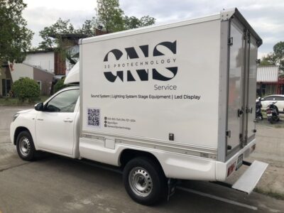 สติ๊กเกอร์ติดรถโฆษณาติดรถตู้ทึบ