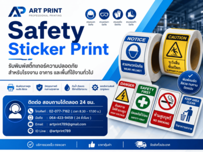 Safety Sticker Print