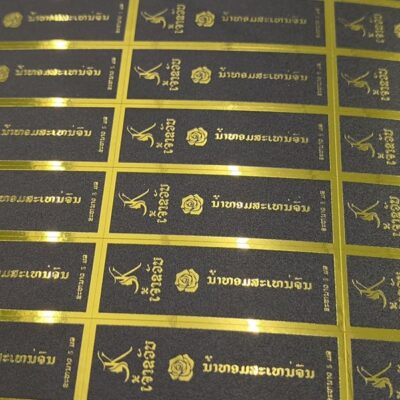 ฉลากสินค้า พิมพ์ UV Spot