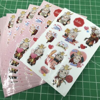 พิมพ์ ไดคัท สติ๊กเกอร์การ์ตูน