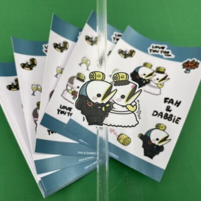 พิมพ์ ไดคัท สติ๊กเกอร์การ์ตูน