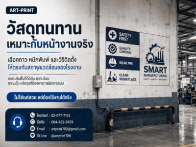 สติ๊กเกอร์ติดผนังโรงงาน