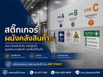 สติ๊กเกอร์ติดผนังโกดังสินค้า