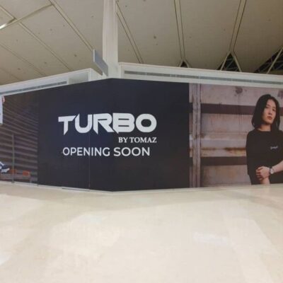 Hoarding Sticker หน้าร้าน