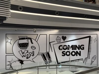 Hoarding Sticker หน้าร้าน