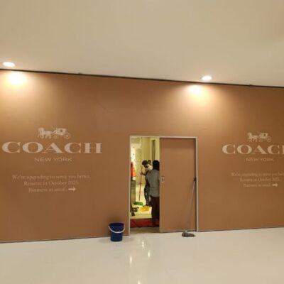 Hoarding Sticker หน้าร้าน