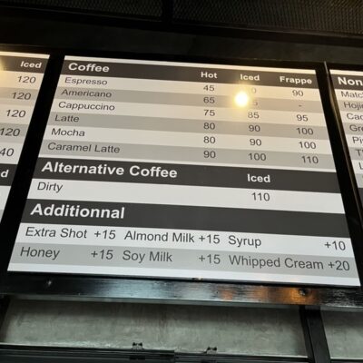 สติ๊กเกอร์ติดผนังร้านกาแฟ