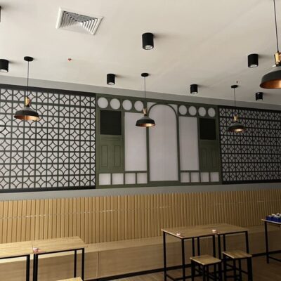 สติ๊กเกอร์ติดผนังร้านกาแฟ