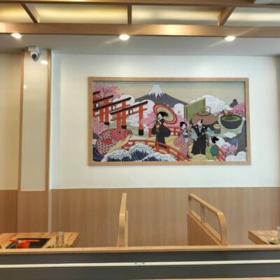 สติ๊กเกอร์ติดผนังร้านเปิดใหม่