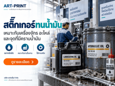 สติ๊กเกอร์ทนสารเคมี