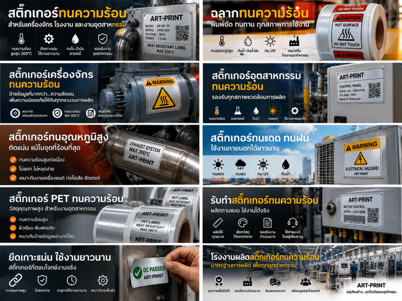 สติ๊กเกอร์ทนความร้อน