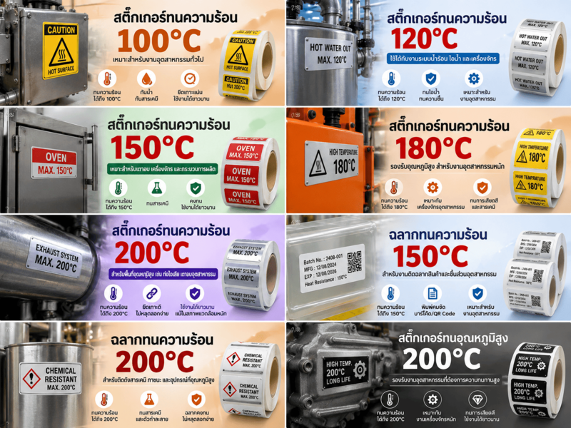 สติ๊กเกอร์ทนความร้อน
