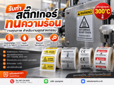 รับทำสติ๊กเกอร์ทนความร้อน