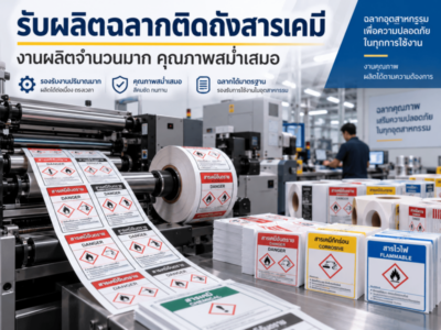 รับผลิตฉลากติดถังสารเคมี