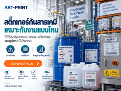 สติ๊กเกอร์ทนสารเคมี