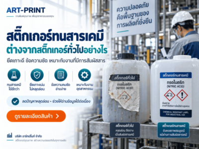 สติ๊กเกอร์ทนสารเคมี