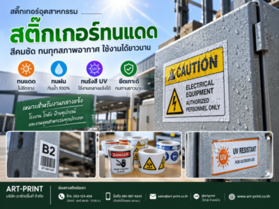 สติ๊กเกอร์ทนแดด สีคมชัด ทนทุกสภาพอากาศ