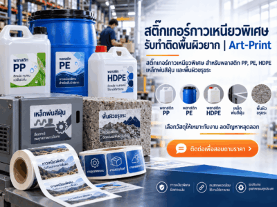 สติ๊กเกอร์กาวเหนียวพิเศษ