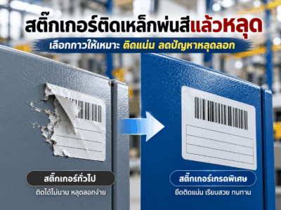 สติ๊กเกอร์ติดเหล็กพ่นสี